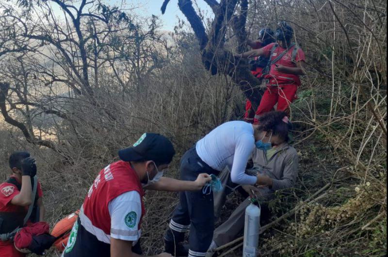 Rescataron una persona en el Parque Potrero de Yala