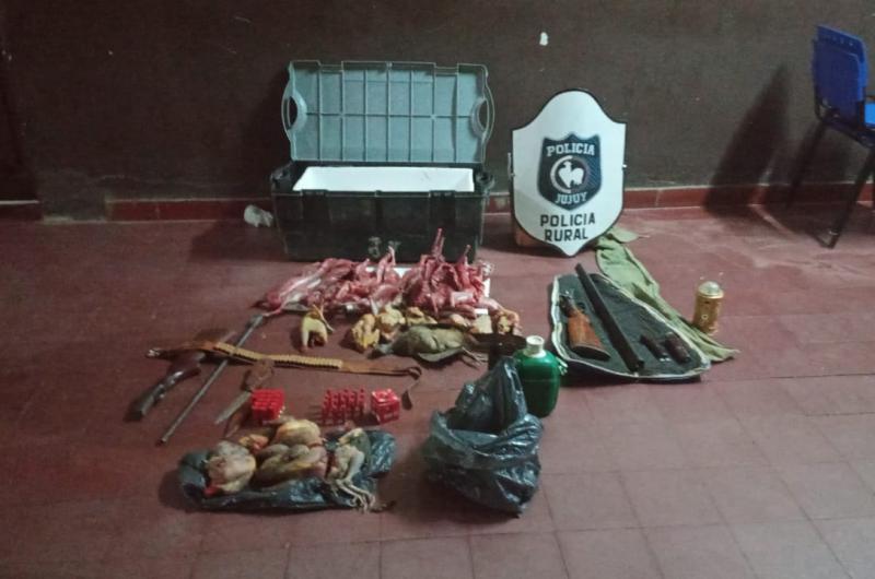 Saltentildeos aprehendidos por caza ilegal en el departamento de Santa Baacuterbara