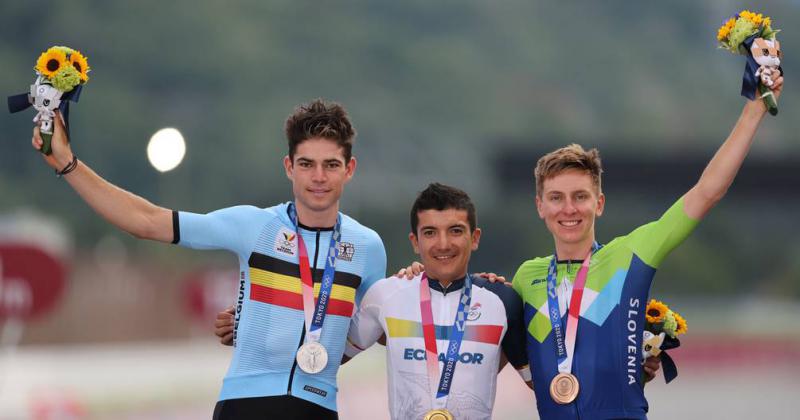 Histoacuterico- Richard Carapaz consiguioacute el oro en ciclismo de ruta