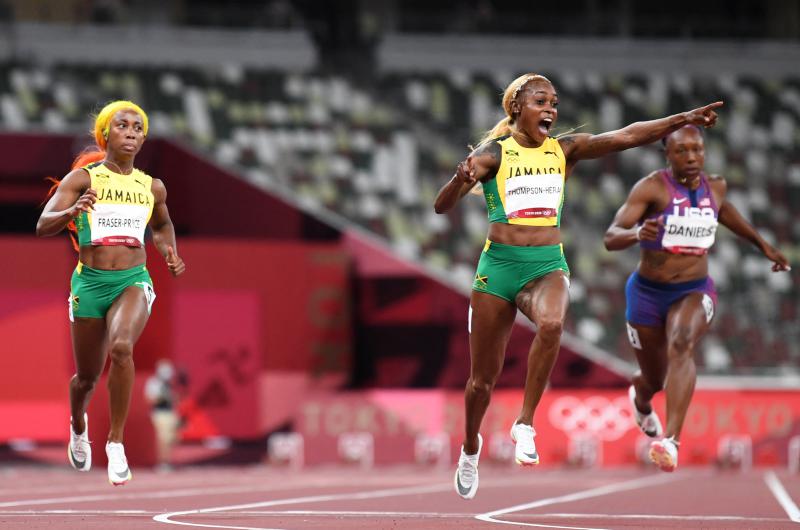 Elaine Thompson-Herah  gano el otro con reacutecord mundial 