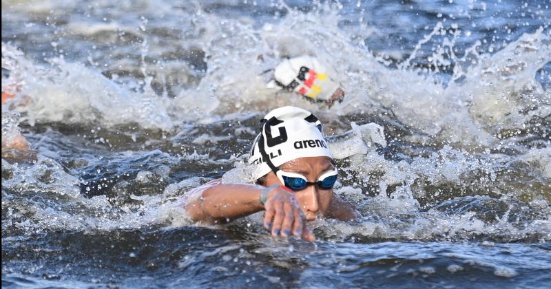 Cecilia Biagioli mejora marca y termina duodeacutecima en Natacioacuten de aguas Abiertas