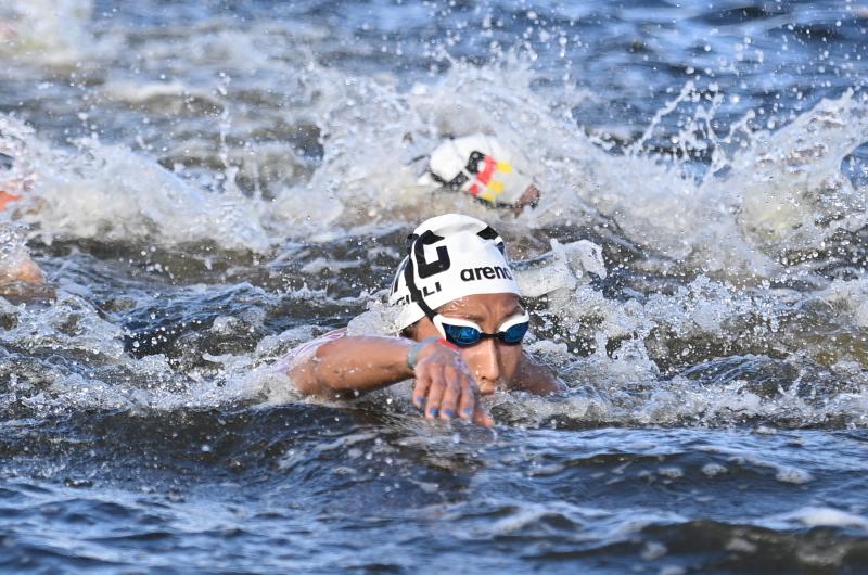 Cecilia Biagioli mejora marca y termina duodeacutecima en Natacioacuten de aguas Abiertas