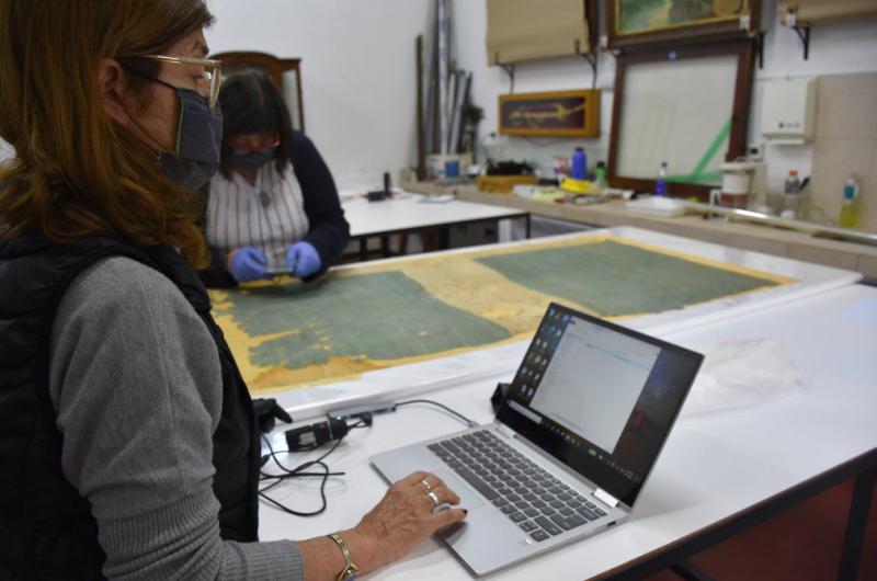 Iniciaron los trabajos de restauracioacuten de la Bandera de Ayohuma