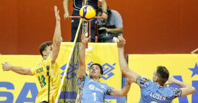 Argentina perdioacute con Brasil la final del Sudamericano de voley