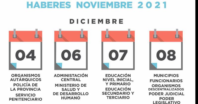 El saacutebado 4 de diciembre comienza el Cronograma de Pagos