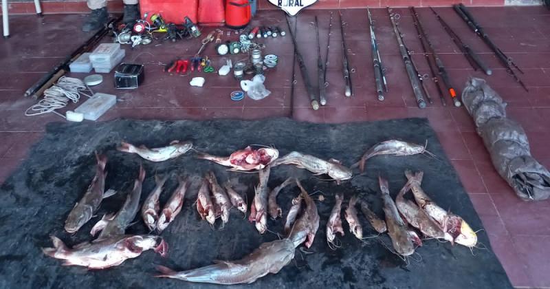 Secuestroacute animales y elementos de pesca