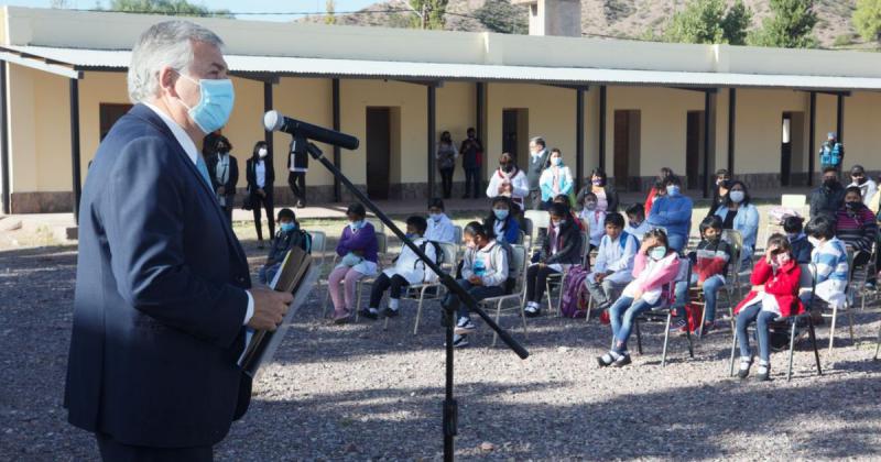 Morales inauguroacute el ciclo lectivo 2022 en la Escuela Nordm 31 de Huacalera