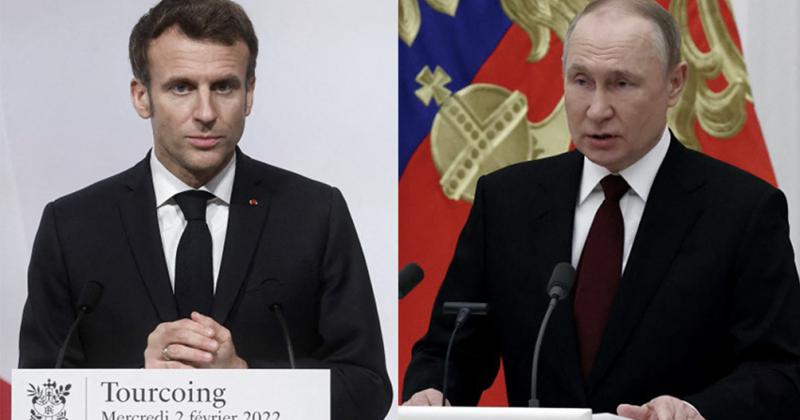 Putin acusa a Ucrania de criacutemenes de guerra y Macron le reclama por Mariupol