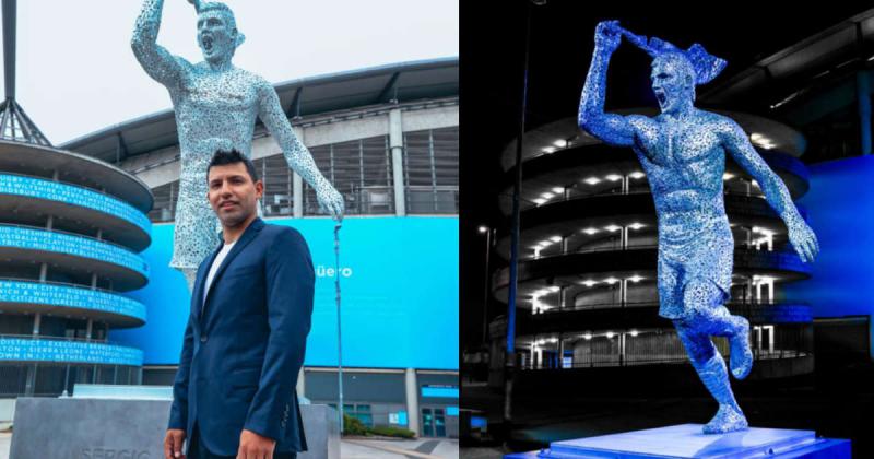 El Kun Aguumlero fue homenajeado con una estatua en el City