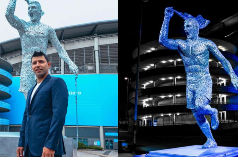 El Kun Aguumlero fue homenajeado con una estatua en el City