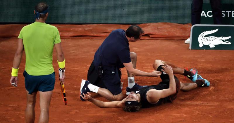 Nadal llegoacute a la final con la lesioacuten de Zverev y buscaraacute su 14deg tiacutetulo