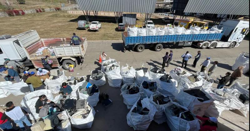 Recuperaron maacutes de mil kilos de materiales reciclables