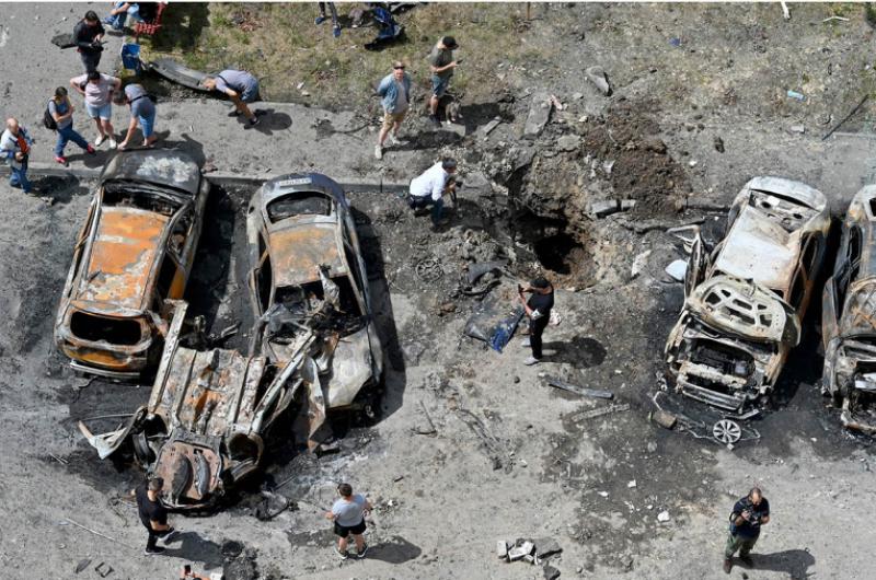 Rusia bombardeoacute Kiev antes de la cumbre del G7