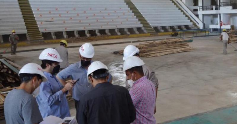 Avanzan las obras del estadio Federacioacuten de Baacutesquet