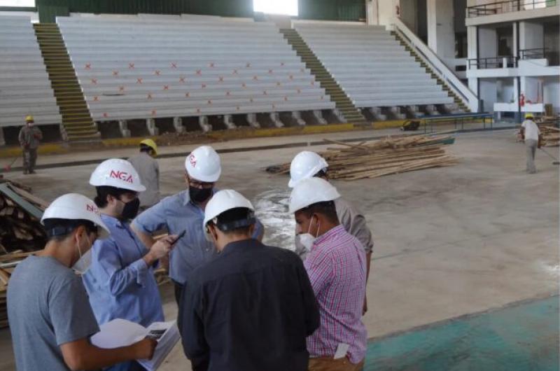 Avanzan las obras del estadio Federacioacuten de Baacutesquet