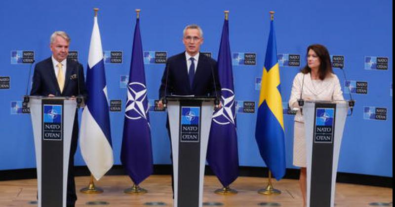 Los 30 paiacuteses de la OTAN firman la adhesioacuten de Suecia y Finlandia