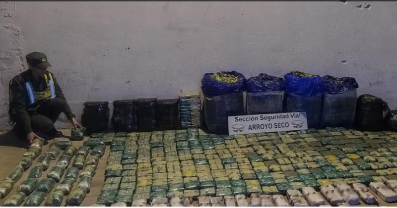 Decomisan 232 kilos de hojas de coca 