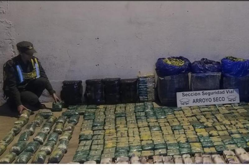 Decomisan 232 kilos de hojas de coca 