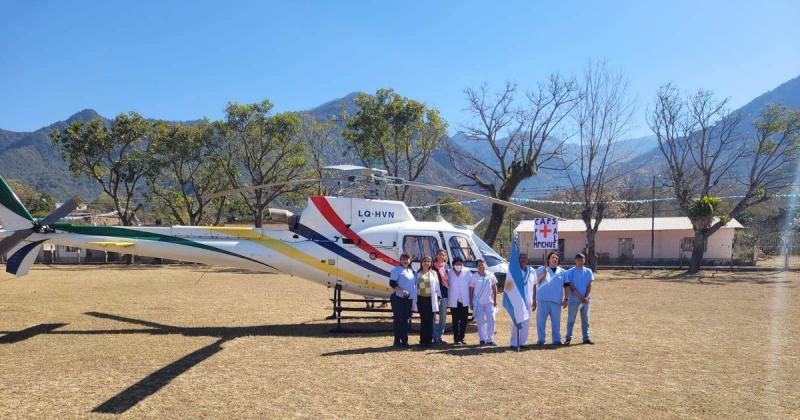 Exitosa aeroevacuacioacuten de una mujer adulta mayor 