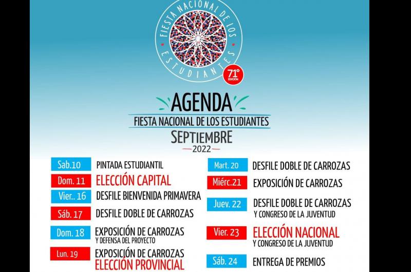 Agenda de la 71ordm Edicioacuten de la FNE 2022