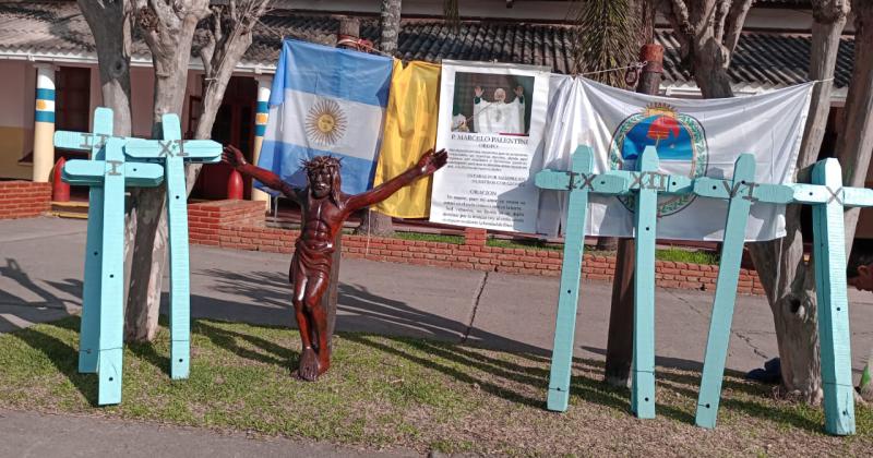 Agradecen la restauracioacuten de escultura del Cristo de la Unioacuten de los Pueblos