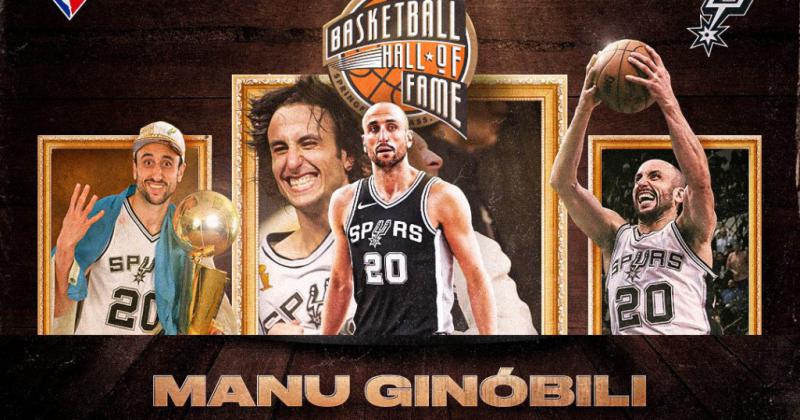 Manu Ginoacutebili ingresaraacute el saacutebado al Saloacuten de la Fama de la NBA