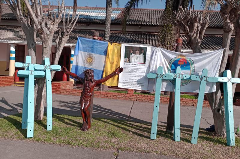 Agradecen la restauracioacuten de escultura del Cristo de la Unioacuten de los Pueblos