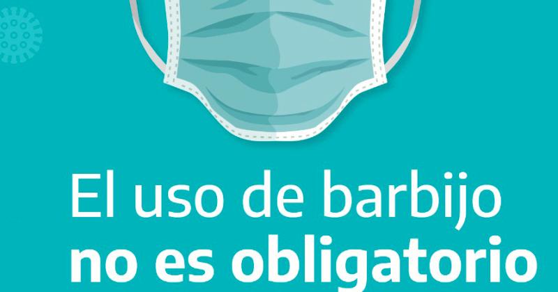 En la provincia ya no seraacute obligatorio el uso de barbijo