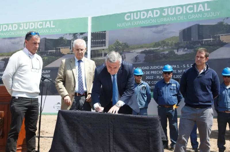 Morales puso en marcha la construccioacuten de la Ciudad Judicial