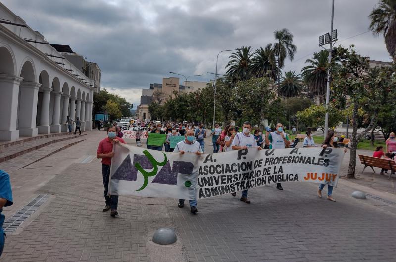 Apuap realiza paro y una jornada de difusioacuten en peatonal Belgrano