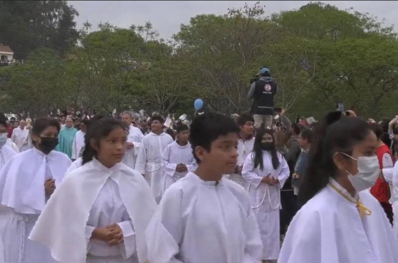 Peregrinacioacuten a Riacuteo Blanco- la Iglesia reza por los joacutevenes