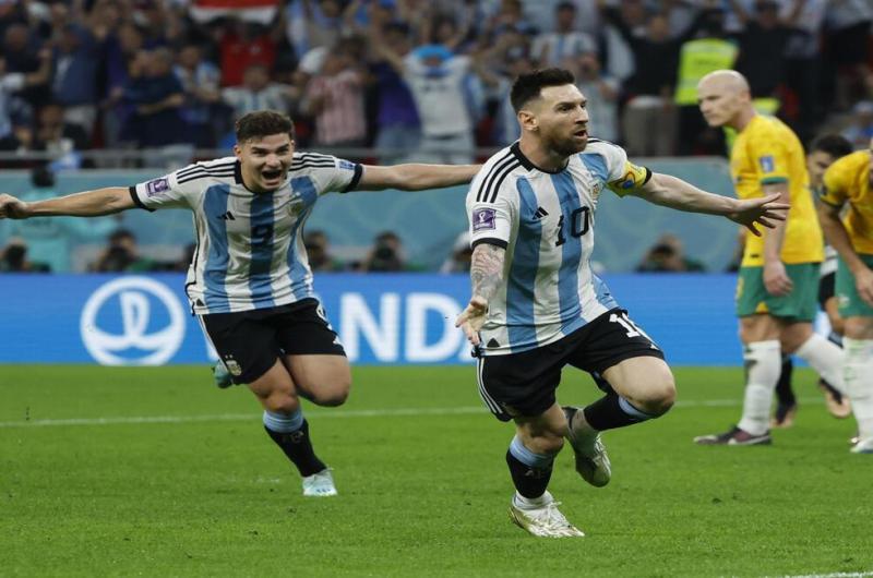 De la mano de Leo Messi Argentina estaacute en cuartos