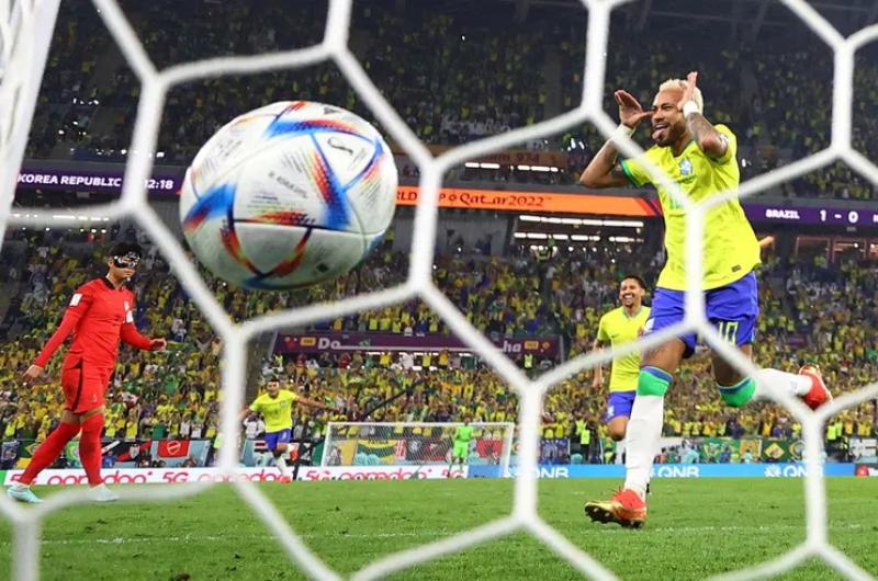 Brasil aplastoacute a Corea del Sur y se enfrentaraacute con Croacia en cuartos de final