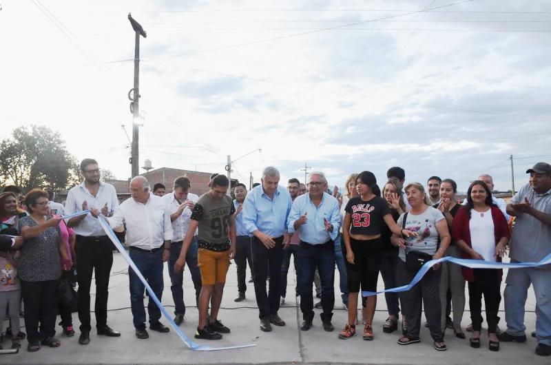 Inauguraron obra de pavimentacioacuten en San Pedro