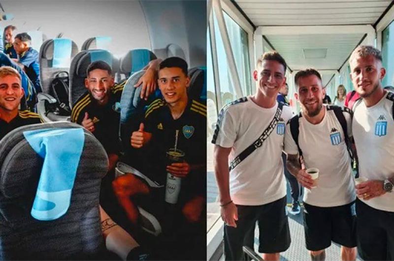 Boca y Racing ya estaacuten en Abu Dhabi 