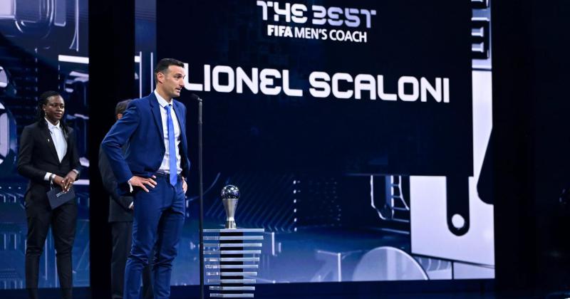  Lionel Scaloni fue elegido como el mejor entrenador