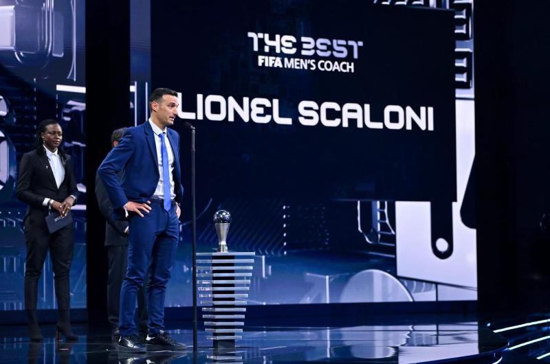  Lionel Scaloni fue elegido como el mejor entrenador