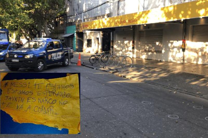 Balean supermercado  de la familia Roccuzzo y dejan una nota amenazante para Messi