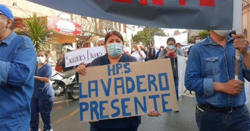 Los trabajadores de la salud concretaron una jornada de protesta 