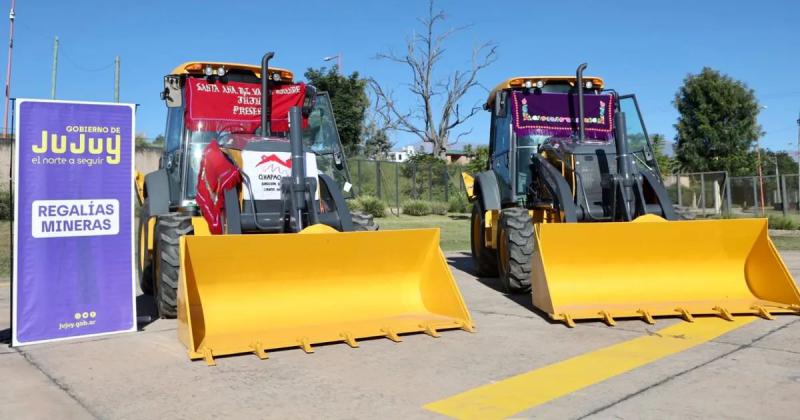 La provincia entregoacute maquinaria adquiridas con fondos de regaliacuteas mineras