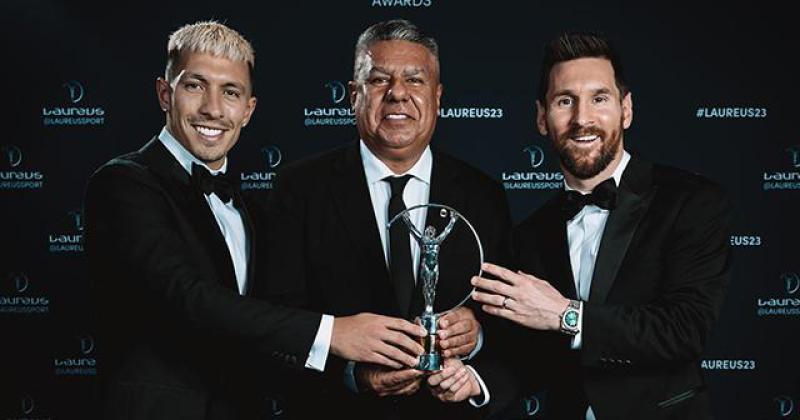 Messi ganoacute su segundo premio Laureus como Mejor Deportista del Antildeo