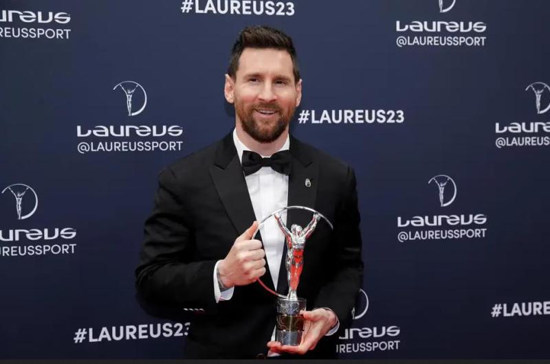Messi ganoacute su segundo premio Laureus como Mejor Deportista del Antildeo
