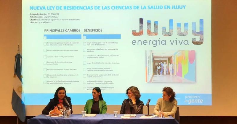 Presentaron la Ley jujentildea de Residencias en Ciencias de la Salud a nivel nacional