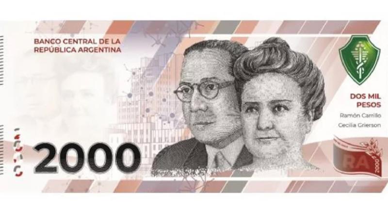 El Banco Central puso en circulacioacuten el billete de  2000