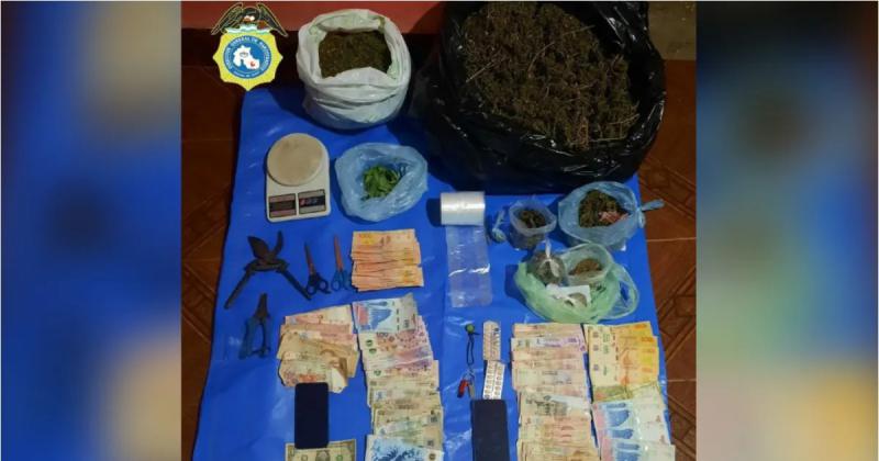 Un detenido secuestro de droga dinero y armas