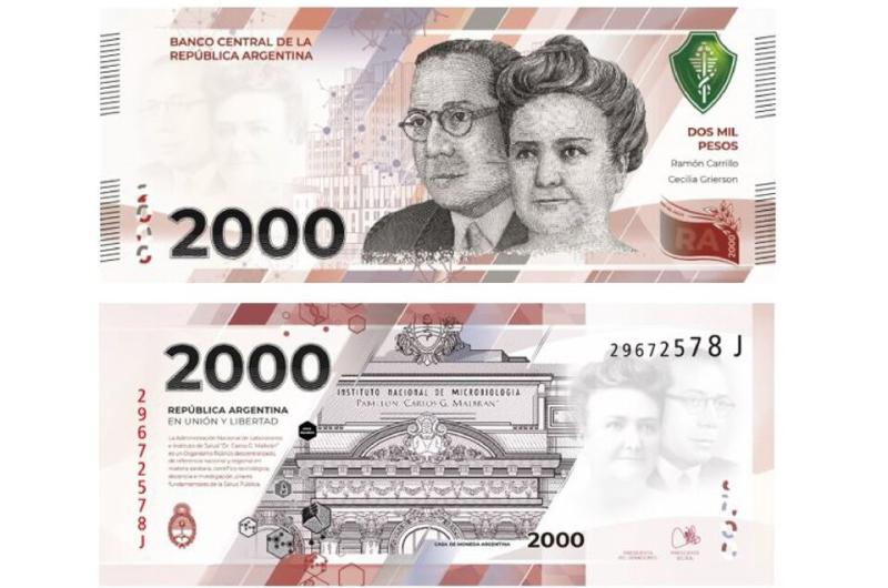El Banco Central puso en circulacioacuten el billete de  2000