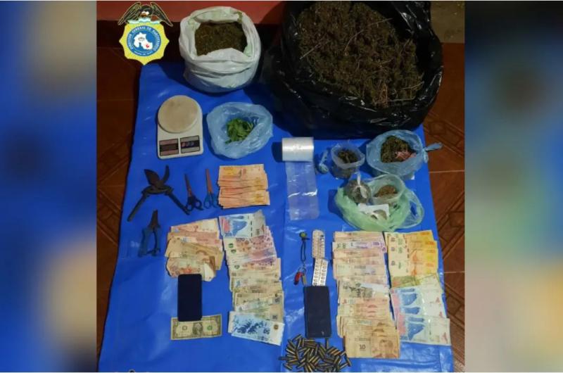 Un detenido secuestro de droga dinero y armas