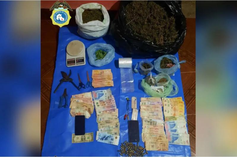 Un detenido secuestro de droga dinero y armas