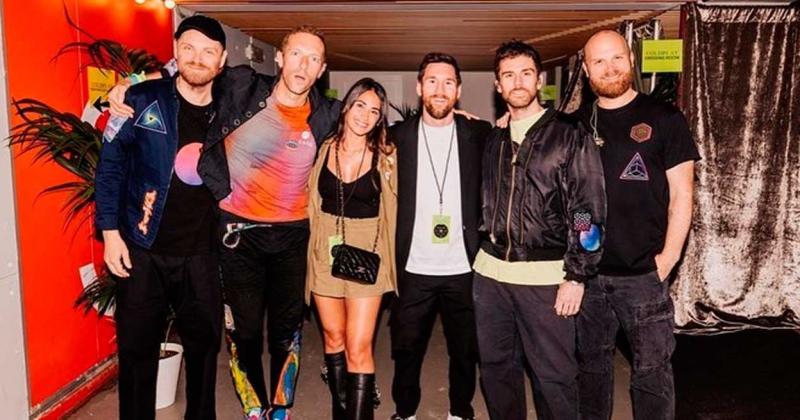 Messi ovacionado durante el concierto de Coldplay 