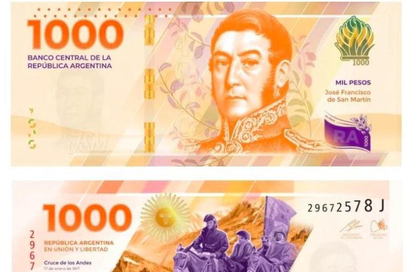 Lanzaraacuten un billete de 1000 con la imaacutegen de Joseacute San Martiacuten